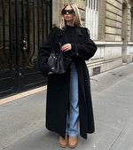 Manteau trench long à double boutonnage pour femmes - Emilia Lane