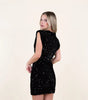 Mini robe courte à paillettes pour femme - Emilia Lane