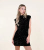 Mini robe courte à paillettes pour femme - Emilia Lane