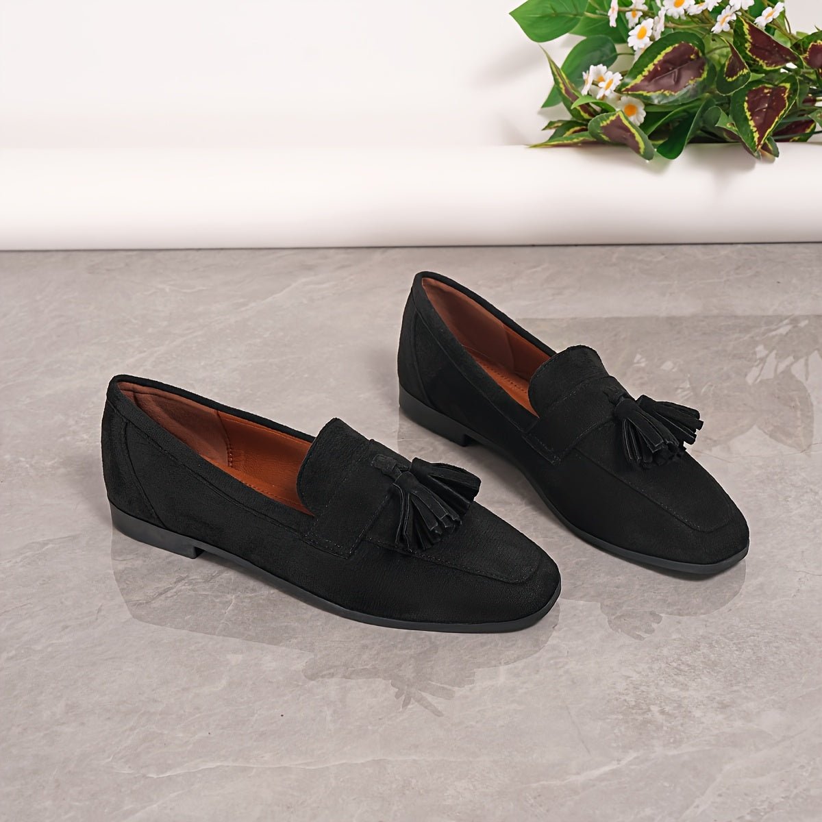 Comfort Suede Moccasins with Fringe for Women