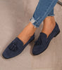 Comfort Suede Moccasins with Fringe for Women