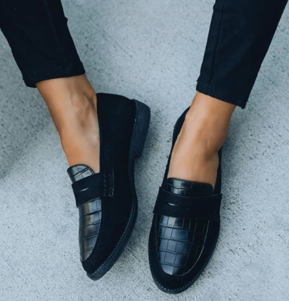 Soft Comfort Moccasins in Faux Leather for Women
