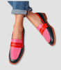 Comfort Penny Loafer Moccasin in Faux Leather for Women