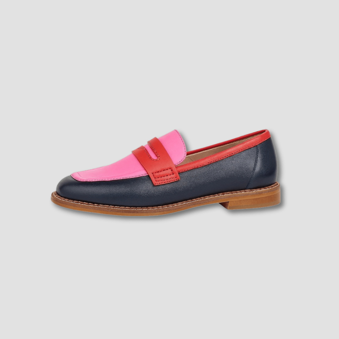 Comfort Penny Loafer Moccasin in Faux Leather for Women