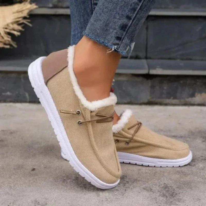 Comfort Moccasin Lined Canvas for Women