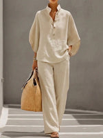 Casual Women's Set with Wide-Leg Pants | Perfect for Summer