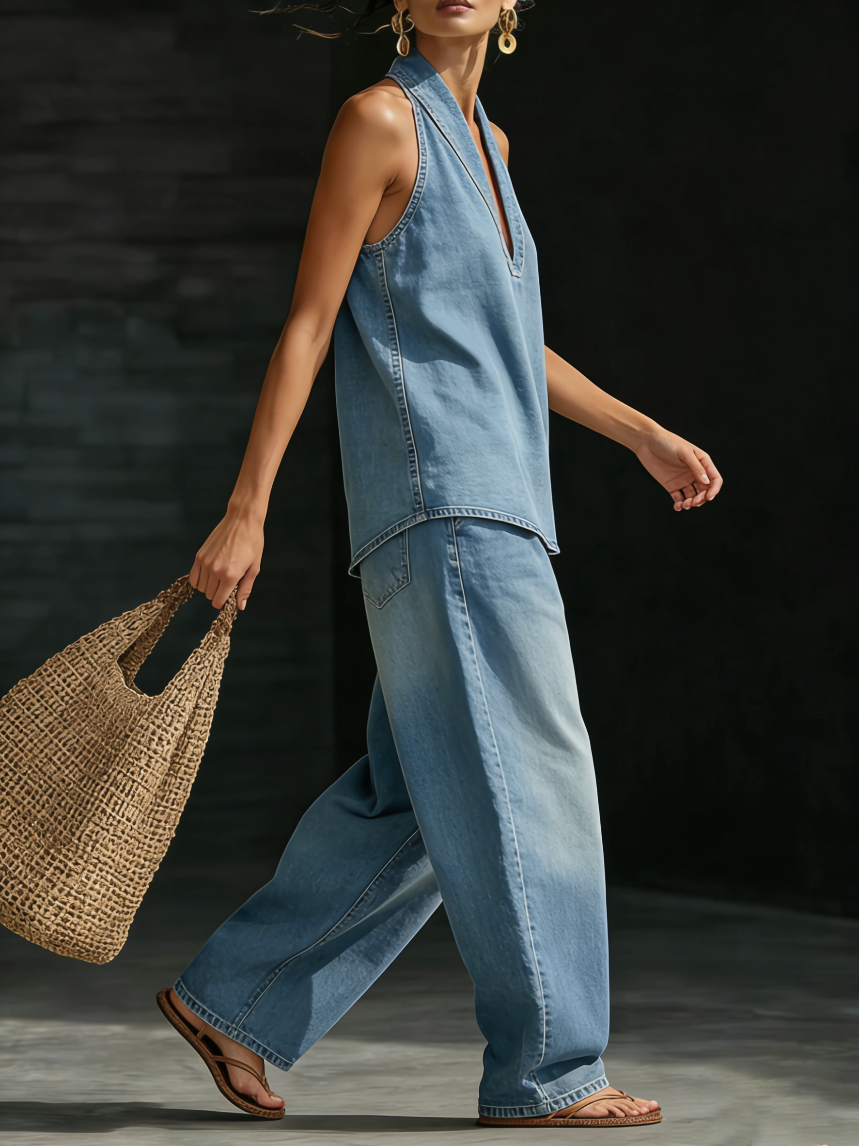 Two-Piece Denim Set for Women | Perfect for Everyday Wear