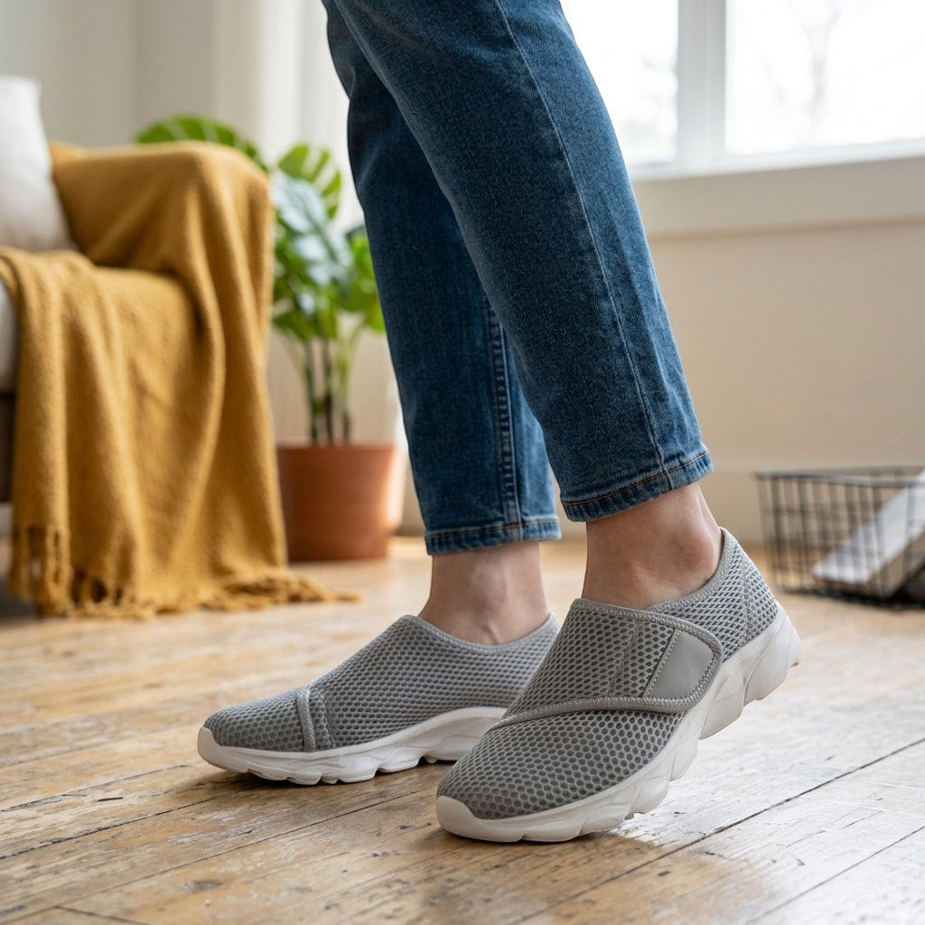 Comfort Basket for Wide Feet in Breathable Mesh for Women