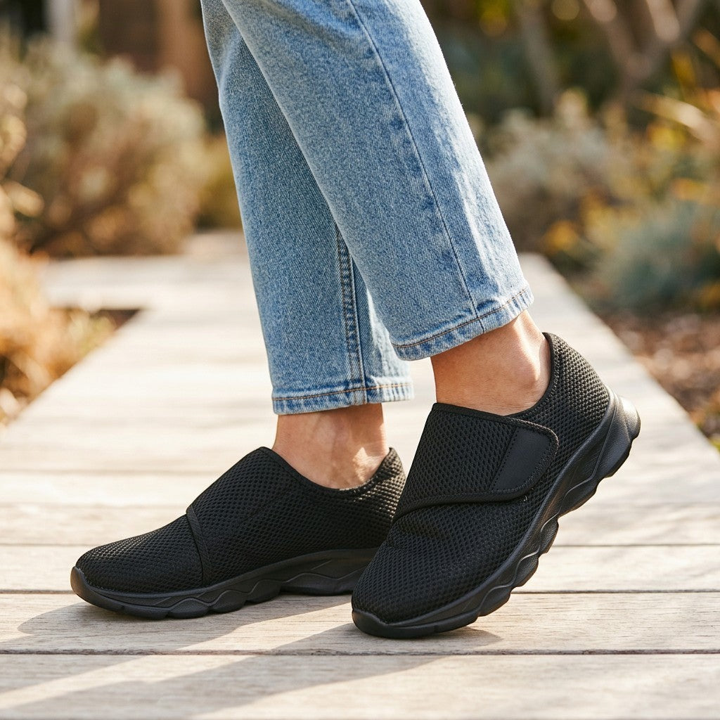 Comfort Basket for Wide Feet in Breathable Mesh for Women