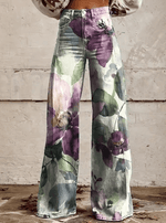 Pantalon à Jambe Large Imprimé pour Femmes - Emilia Lane