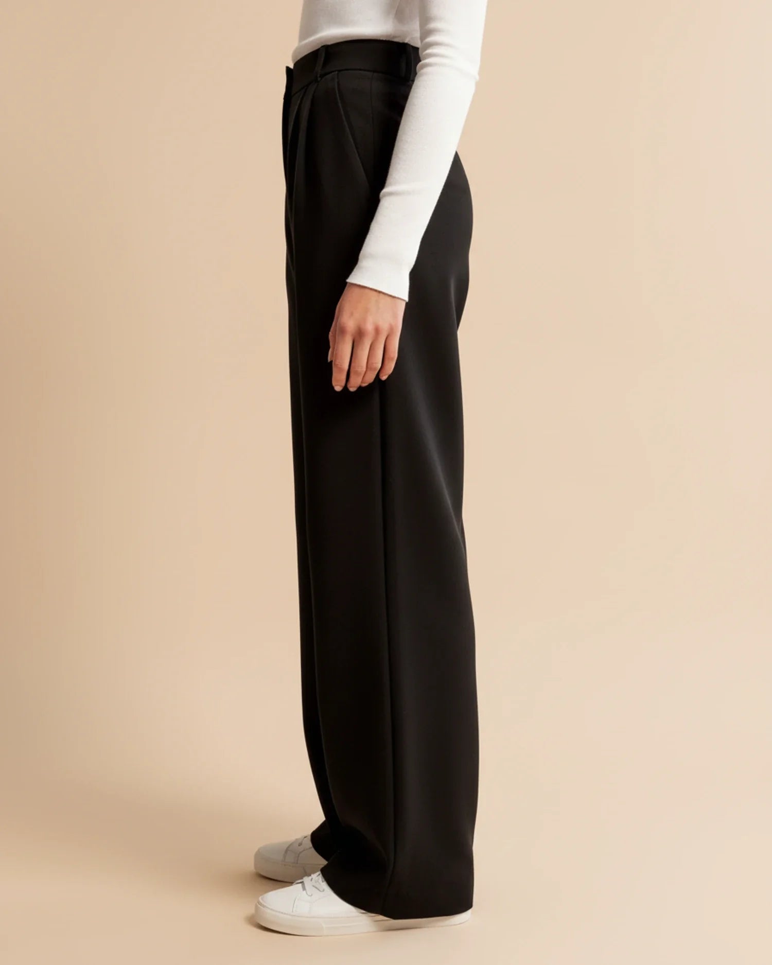 Pantalon à Jambes Larges et Taille Haute pour Femmes - Emilia Lane