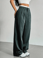 Pantalon Ample à Rayures pour Femmes - Emilia Lane