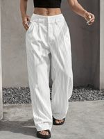 Pantalon Ample à Rayures pour Femmes - Emilia Lane