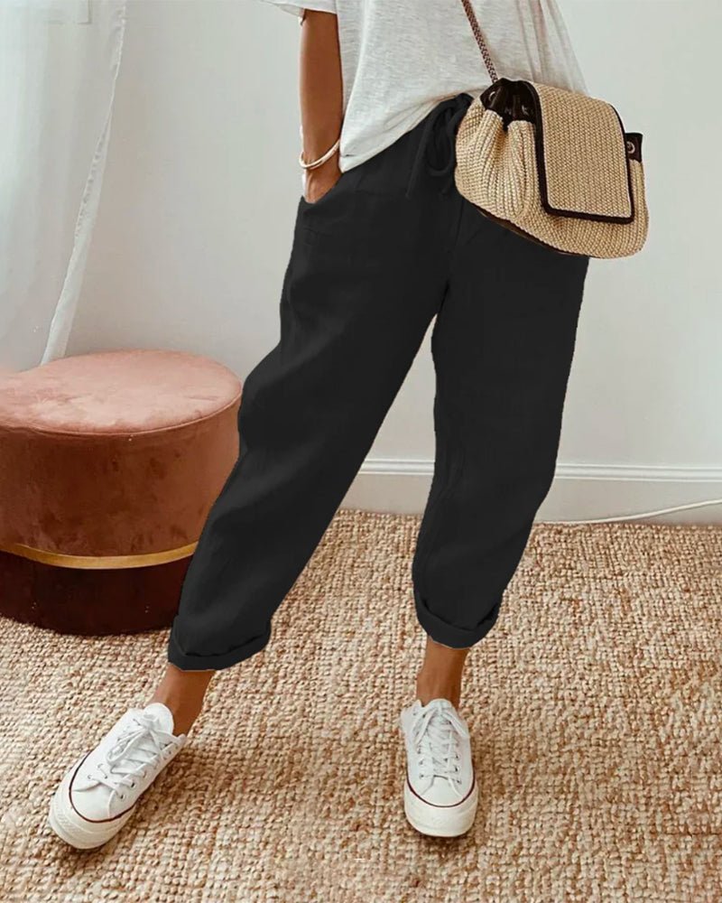Pantalon Décontracté en Lin pour Femme | Idéal pour le Quotidien - Emilia Lane