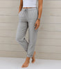 Pantalon large en coton et lin pour femmes - Emilia Lane