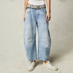 Pantalon Large en Denim pour Femme | Idéal pour le Printemps - Emilia Lane