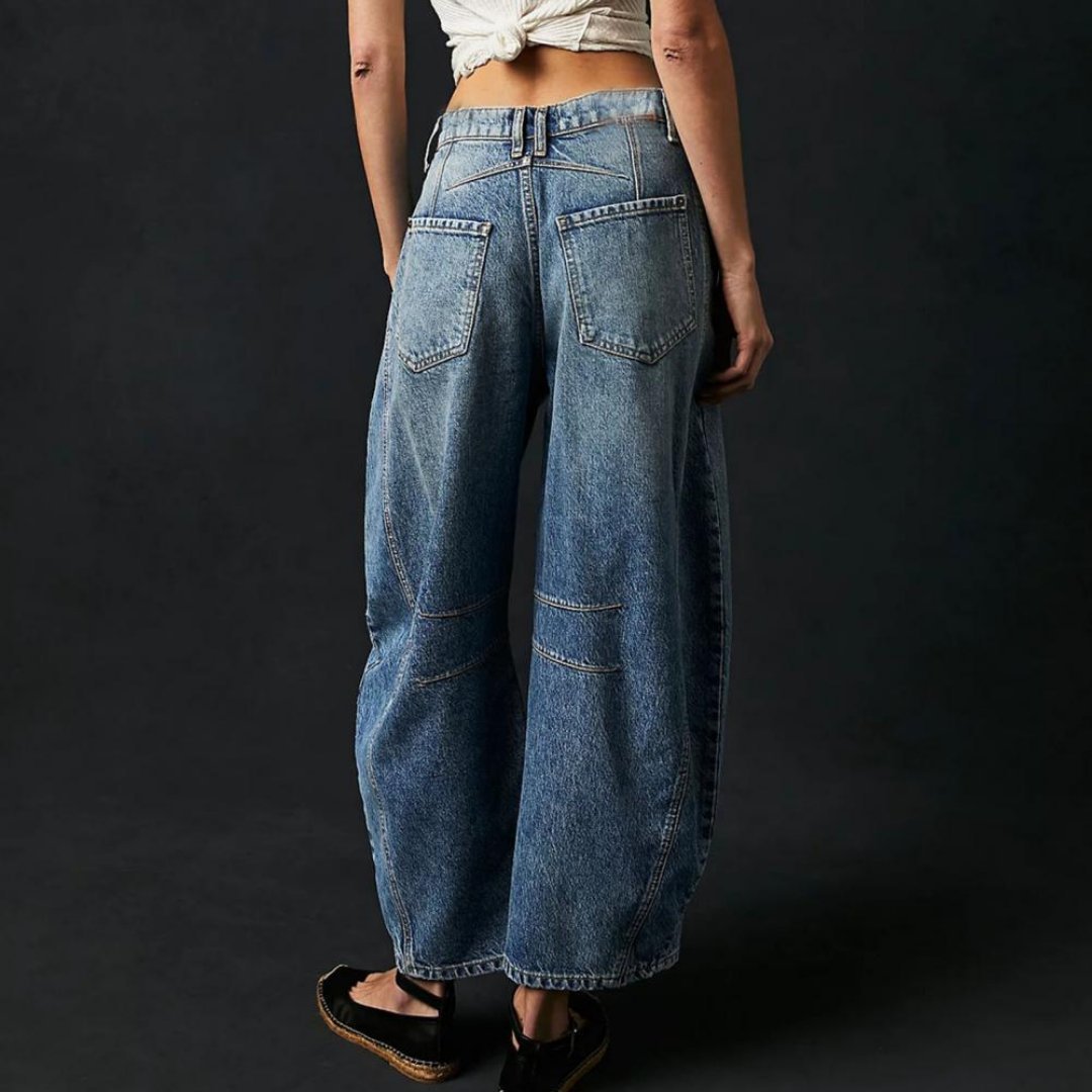 Pantalon Large en Denim pour Femme | Idéal pour le Printemps - Emilia Lane