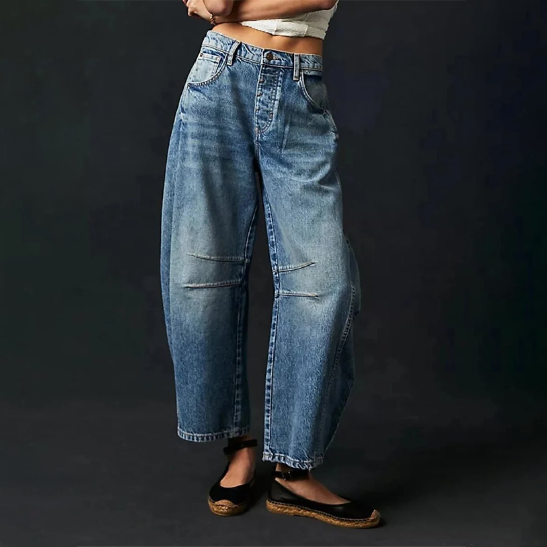 Pantalon Large en Denim pour Femme | Idéal pour le Printemps - Emilia Lane