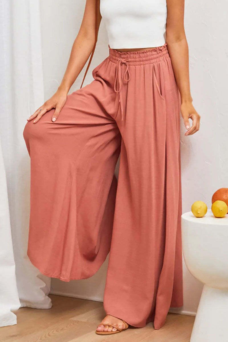 Pantalon Large Taille Haute en Tencel pour Femmes - Emilia Lane