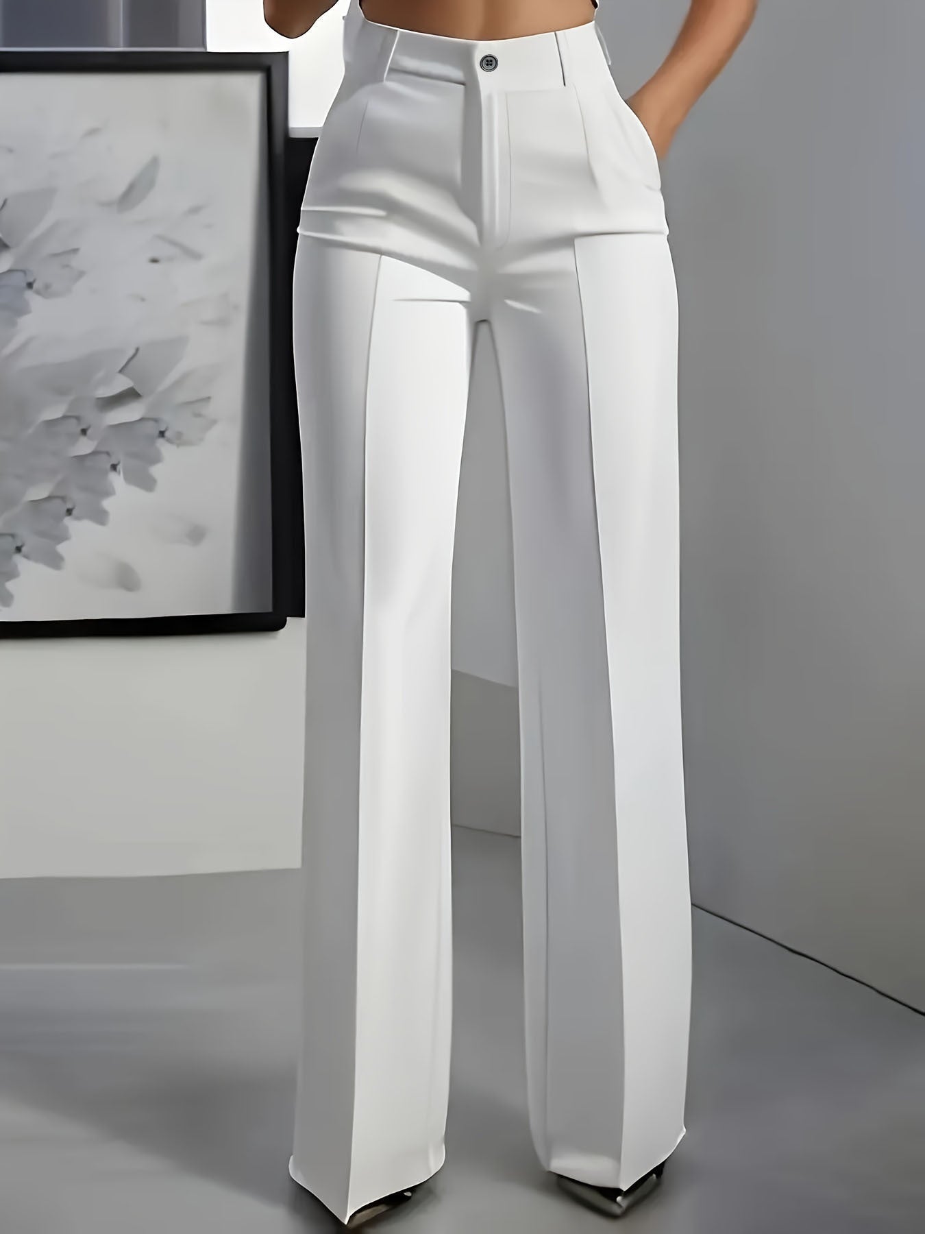 Pantalon Large Taille Haute pour Femme - Emilia Lane