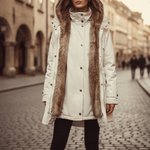 Parka Longue à Capuche et Fausse Fourrure pour Femme - Emilia Lane