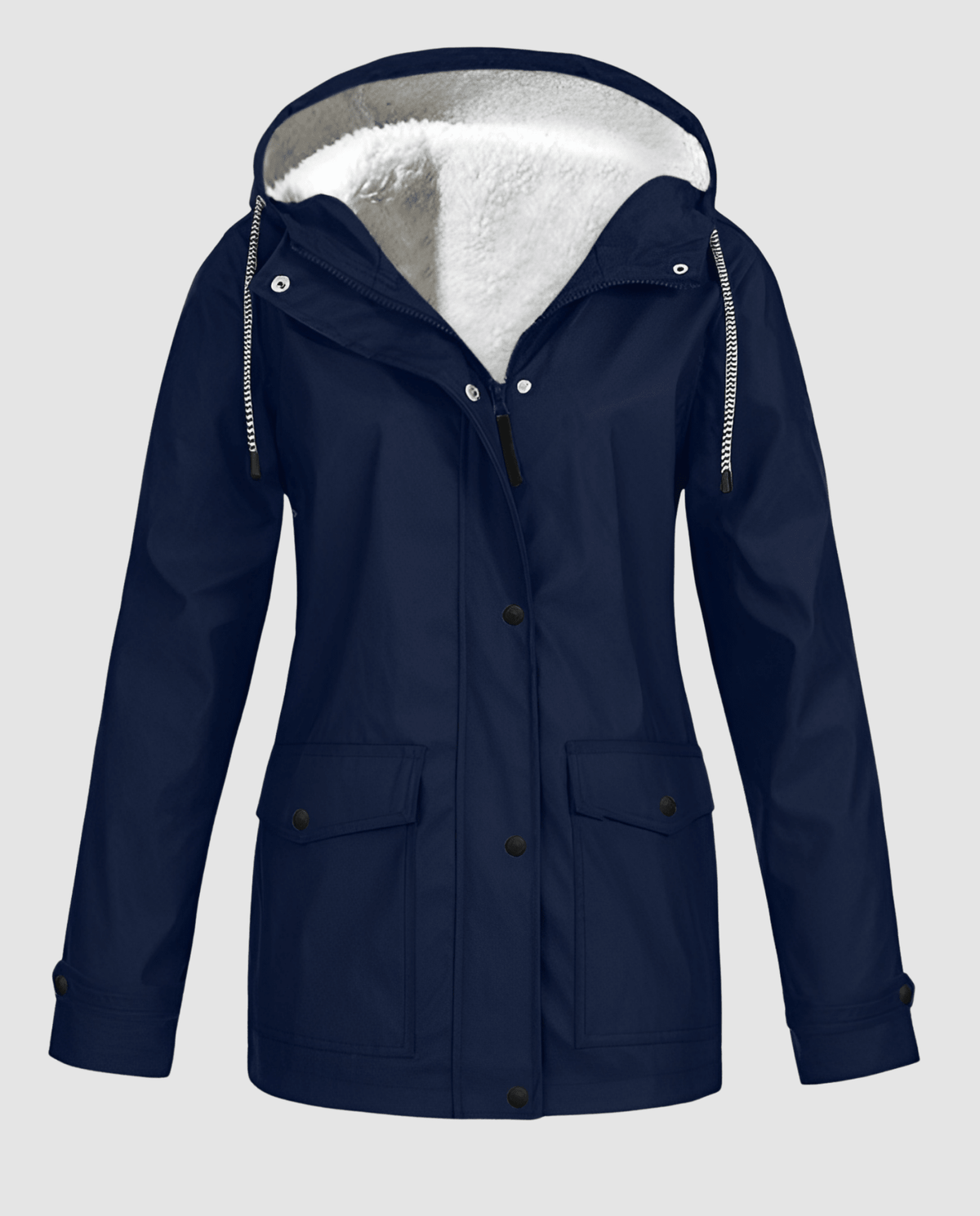 Parka Oversize à Capuche et Fausse Fourrure pour Femme - Emilia Lane
