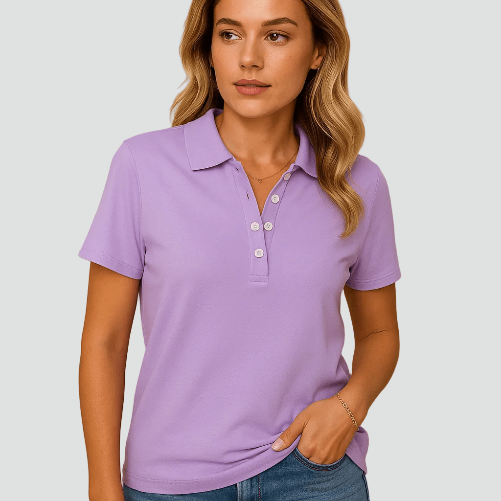 Polo Femme Casual Manches Courtes pour Femmes - Emilia Lane