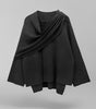 Poncho Asymétrique en Laine pour Femme - Emilia Lane