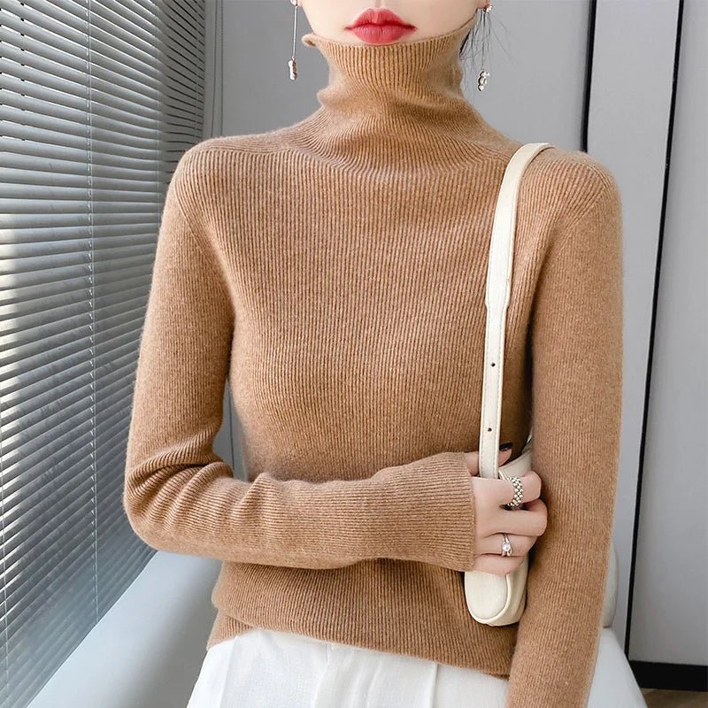 Pull à Col Roulé en Laine pour Femmes - Emilia Lane