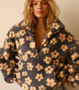 Pull chaud en polaire à motif floral pour femme - Emilia Lane