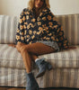 Pull chaud en polaire à motif floral pour femme - Emilia Lane