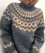 Pull Col Roulé en Laine Mélangée pour Femmes - Emilia Lane