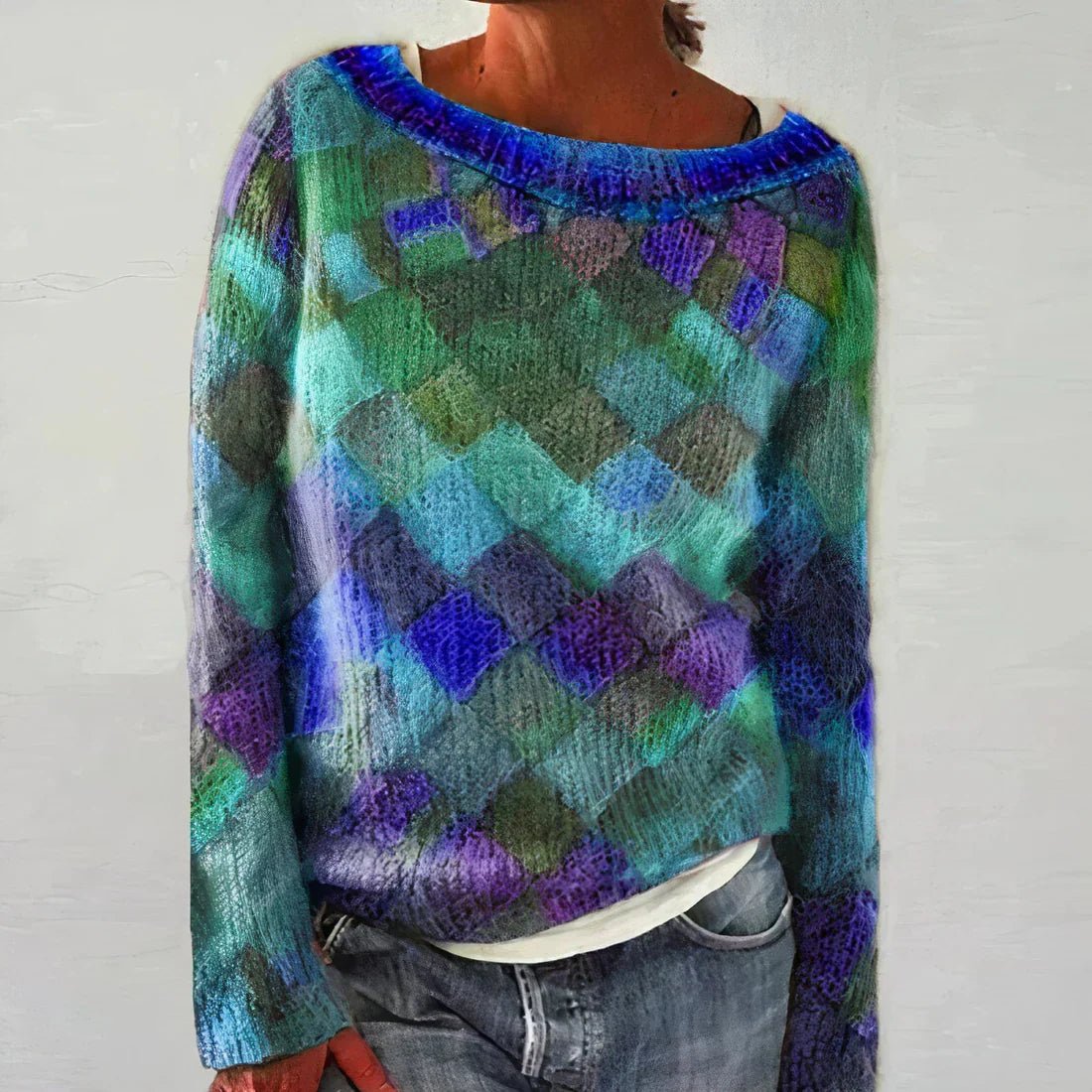 Pull Coloré à Manches Longues pour Femmes - Emilia Lane