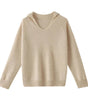 Pull en Laine à Capuche et Col en V pour Femme - Emilia Lane