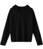 Pull en Laine à Capuche et Col en V pour Femme - Emilia Lane