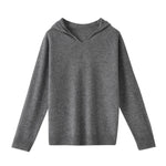 Pull en Laine à Capuche et Col en V pour Femme - Emilia Lane