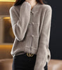 Pull en laine tricoté à col montant pour femmes - Emilia Lane