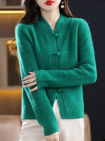 Pull en laine tricoté à col montant pour femmes - Emilia Lane