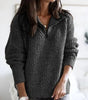 Pull en Tricot à Col Montant avec Fermeture Éclair pour Femme - Emilia Lane
