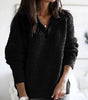 Pull en Tricot à Col Montant avec Fermeture Éclair pour Femme - Emilia Lane