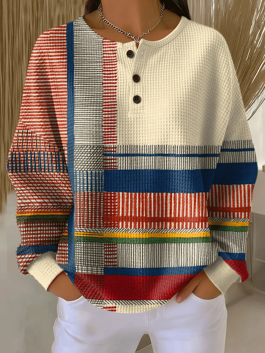 Pull en Tricot Waffle pour Femmes - Emilia Lane