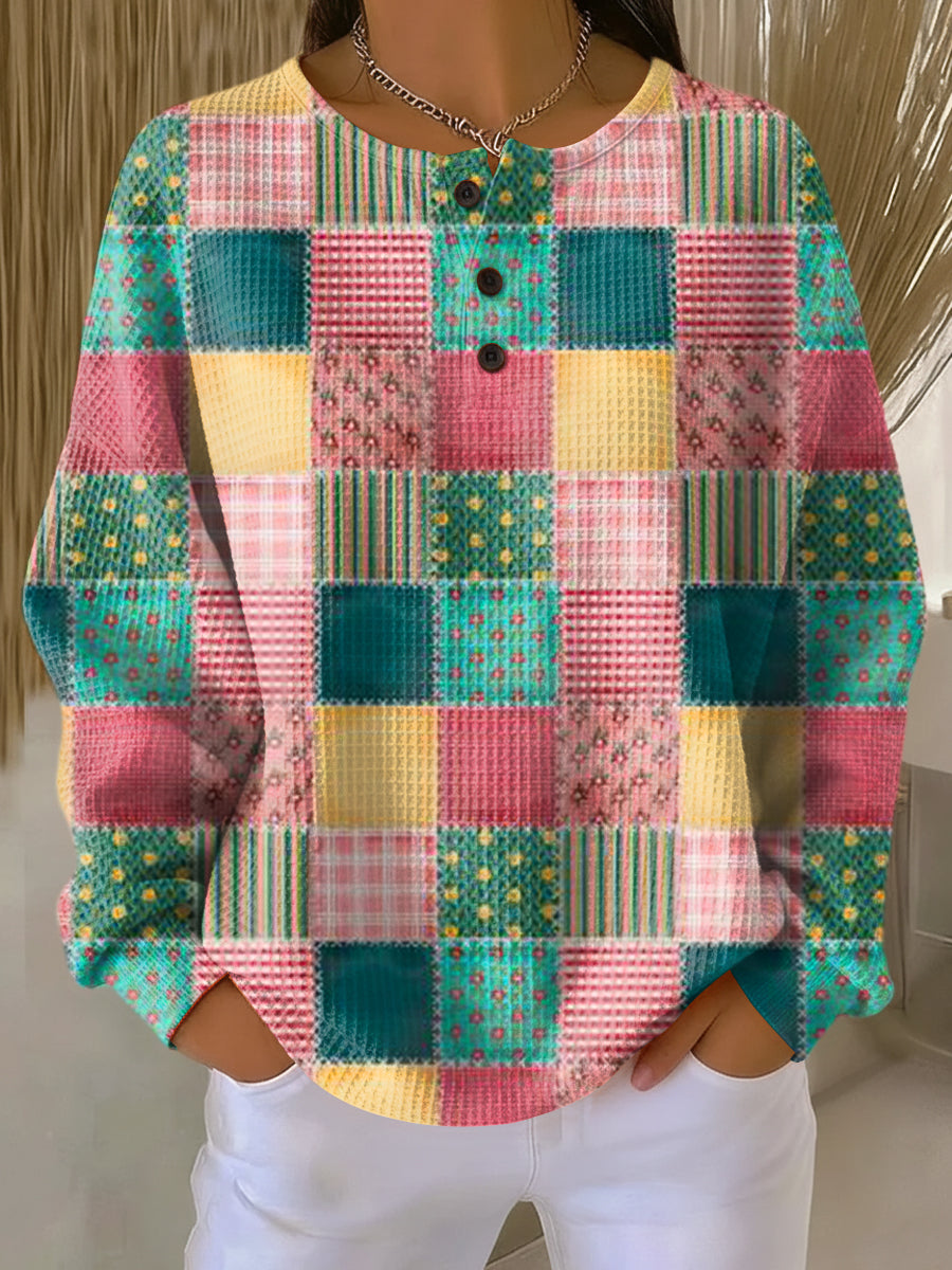 Pull en Tricot Waffle pour Femmes - Emilia Lane