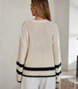 Pull - over beige à manches longues pour femmes - Emilia Lane