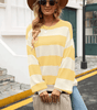 Pull - over en maille avec rayures pour Femme - Emilia Lane