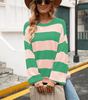 Pull - over en maille avec rayures pour Femme - Emilia Lane