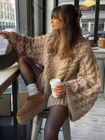 Pull Oversize à Manches Évasées pour Femme - Emilia Lane