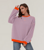 Pull oversize à rayures pour femmes - Emilia Lane