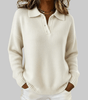 Pull Polo en Maille Souple pour Femmes - Emilia Lane