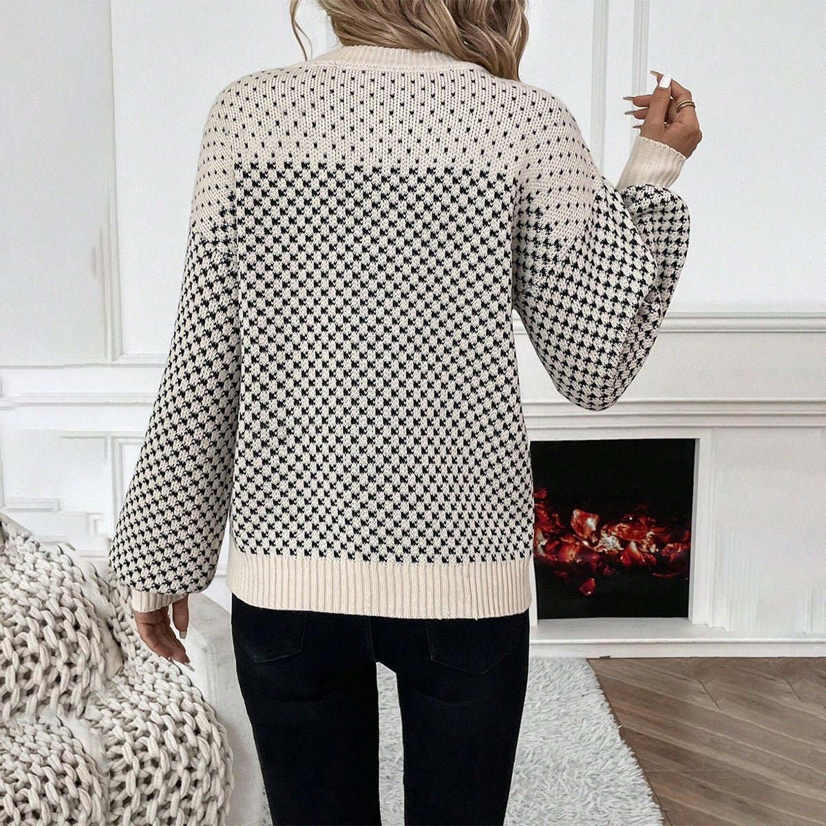 Pull tricot à blocs de couleur pour femmes - Emilia Lane