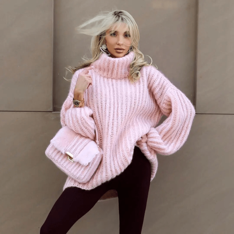 Pull Tricoté à Manches Longues pour Femmes - Emilia Lane